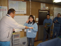 ありがとうカード最多受信者の表彰の写真