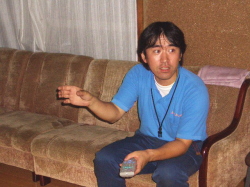 熱く語るリーダーの写真