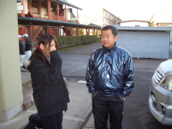 会場に到着したときの参加者の写真