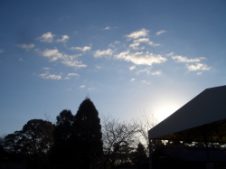 朝の空の写真